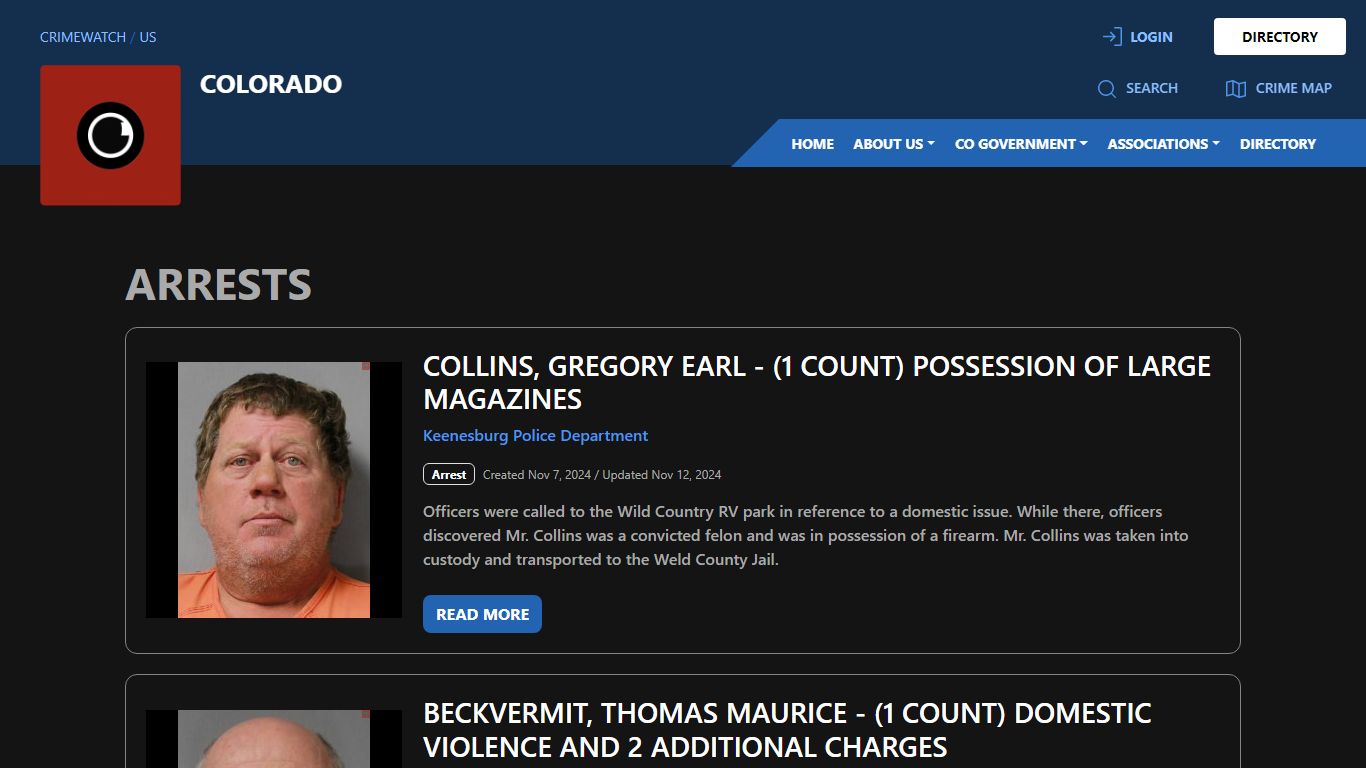 Colorado Arrests - CRIMEWATCH