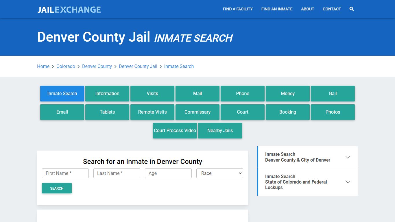 Denver County Jail, CO Inmate Search: Roster & Mugshots